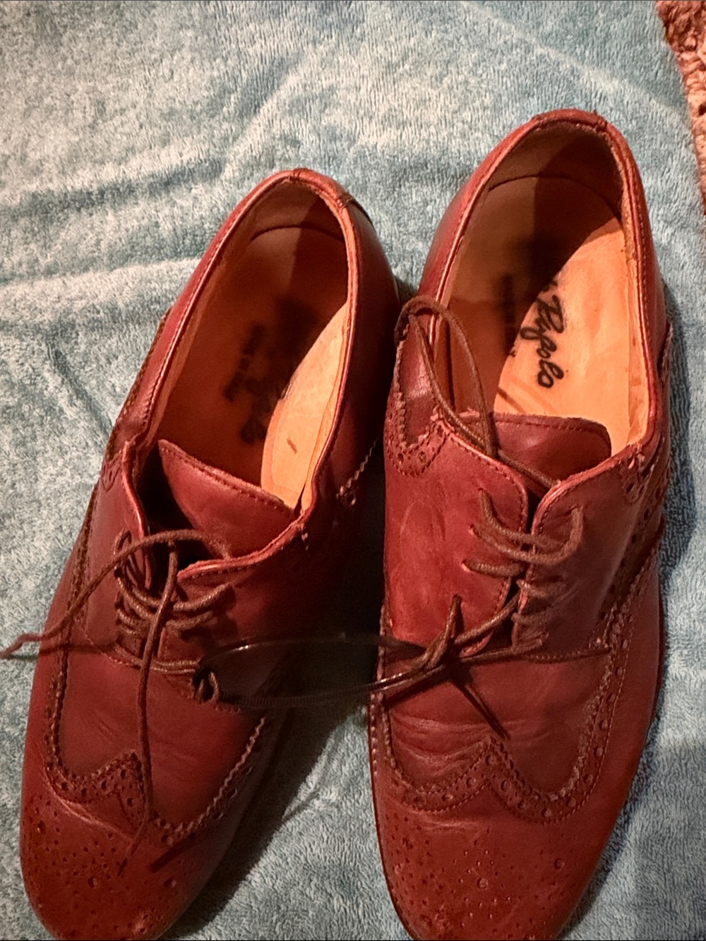 Men's brown Wingtip Oxford Dress Shoes